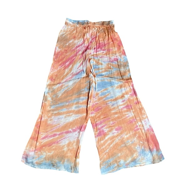 Young Fabulous & Broke Aiko Tie-Dye Wide Leg Pants Resort Boho Size M NWT - Picture 11 of 15